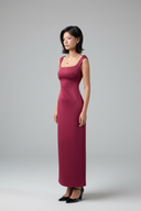 Valentina Dress en Maroon