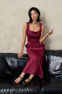 Valentina Dress en Maroon