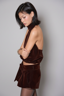 Eclair Top in Velvet Cocoa