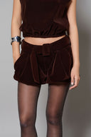 Eclair Shorts in Velvet Cocoa